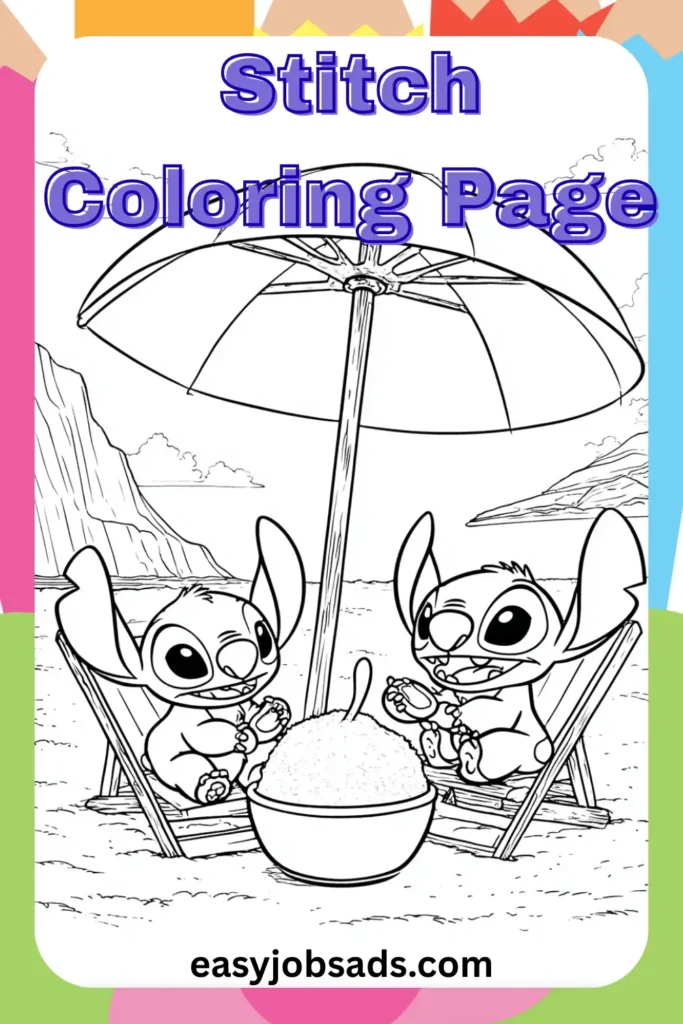 Stitch Coloring Page