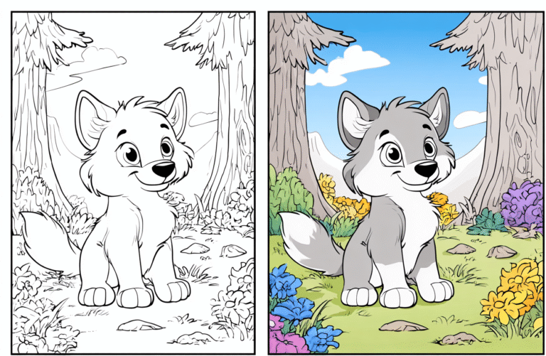 Wolf Coloring Pages