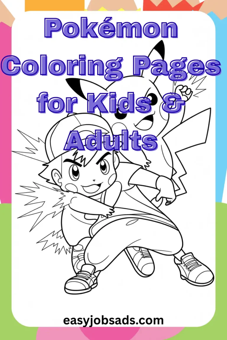 Pokémon Coloring Pages - Free PDF