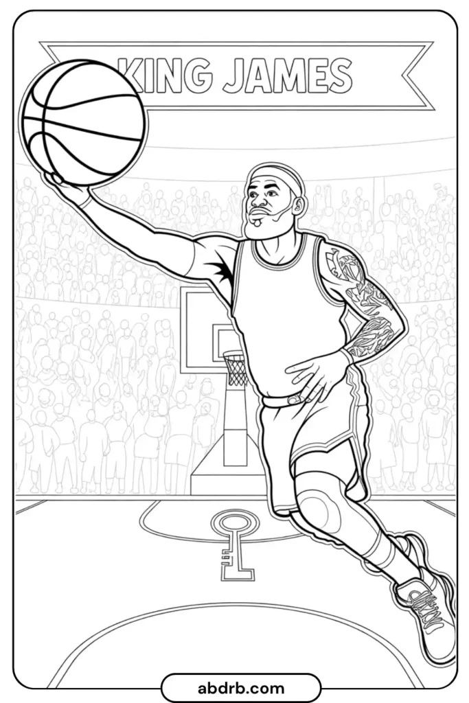 LeBron James Coloring Pages (3)