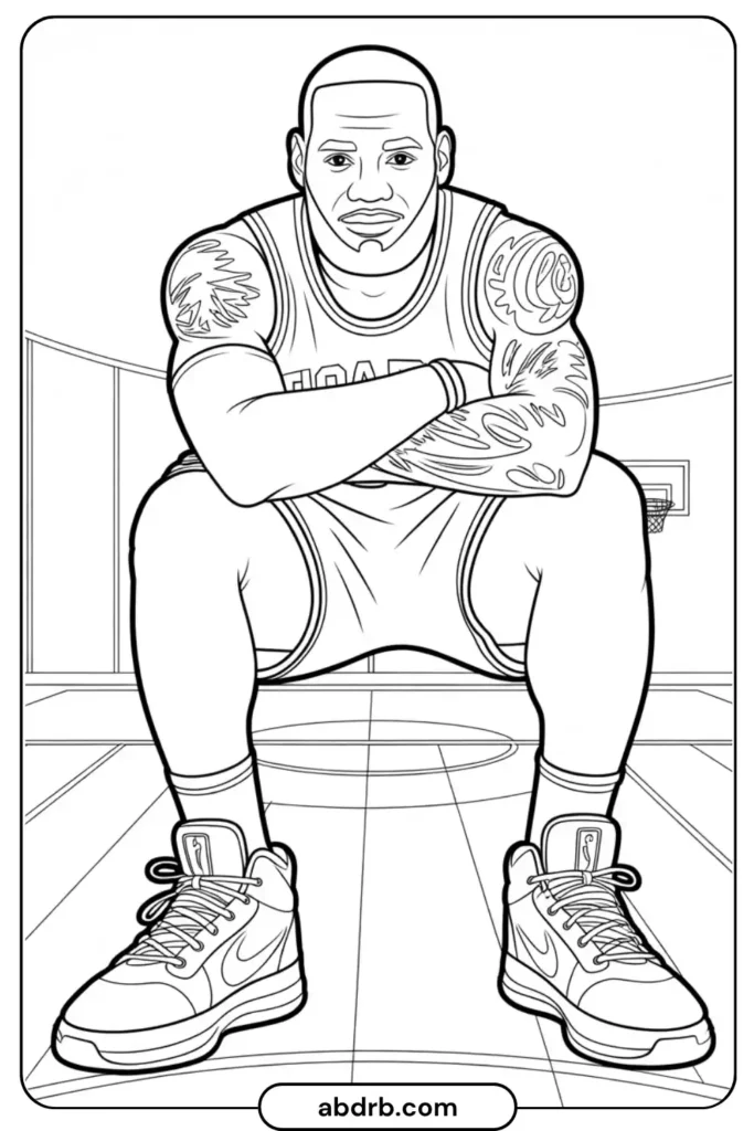 LeBron James Coloring Pages (4)