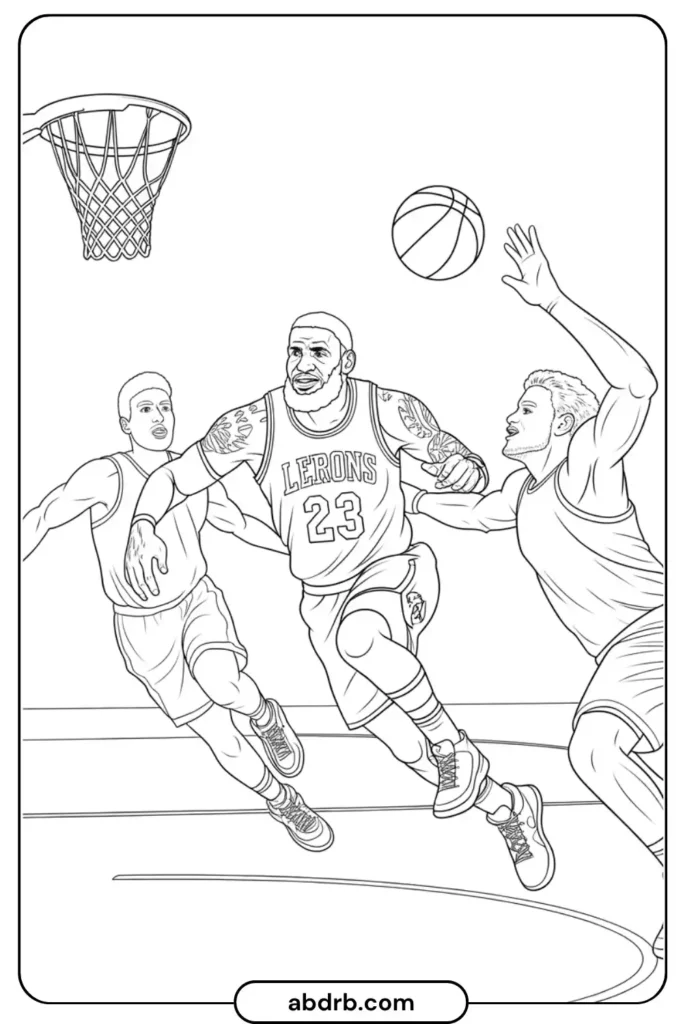LeBron James Coloring Pages (5)