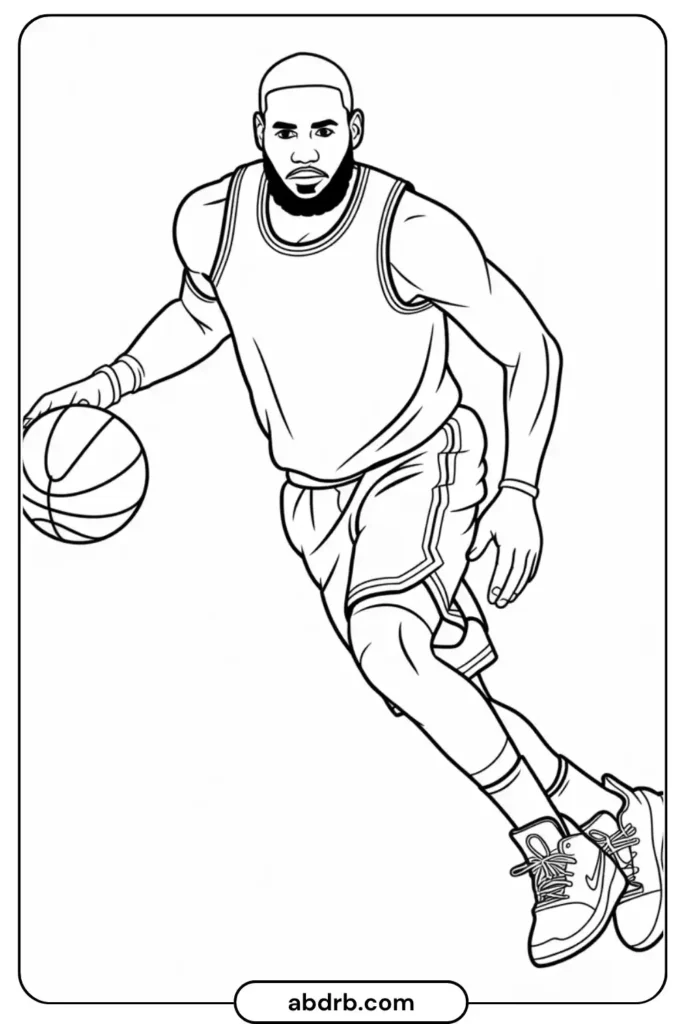 LeBron James Coloring Pages