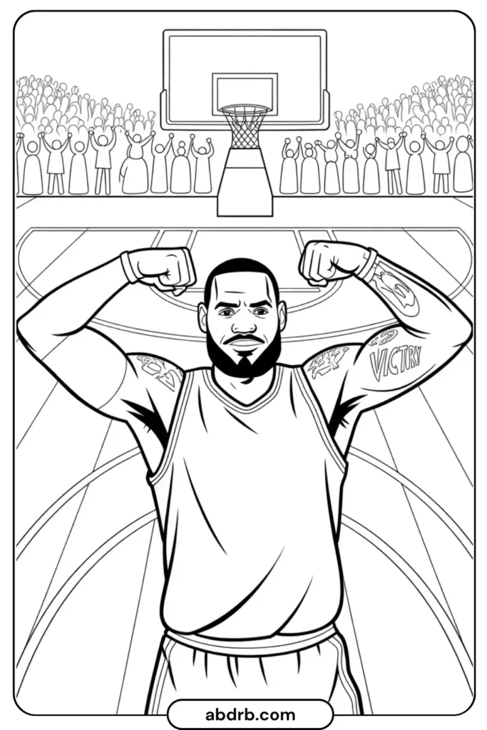 LeBron James Coloring Pages (8)
