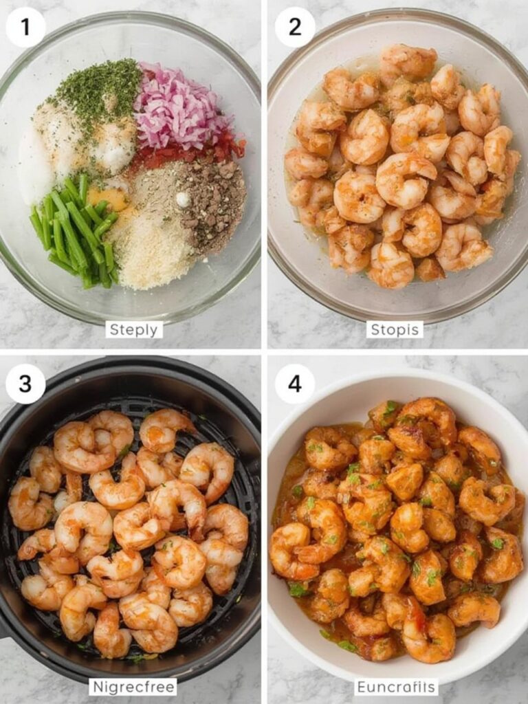 air fryer shrimp recipes, air fryer seafood recipes, Step