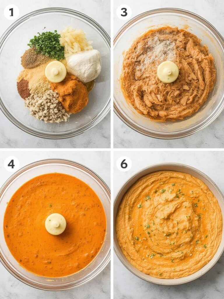 buffalo chicken dip recipe, hot buffalo dip recipe, Step