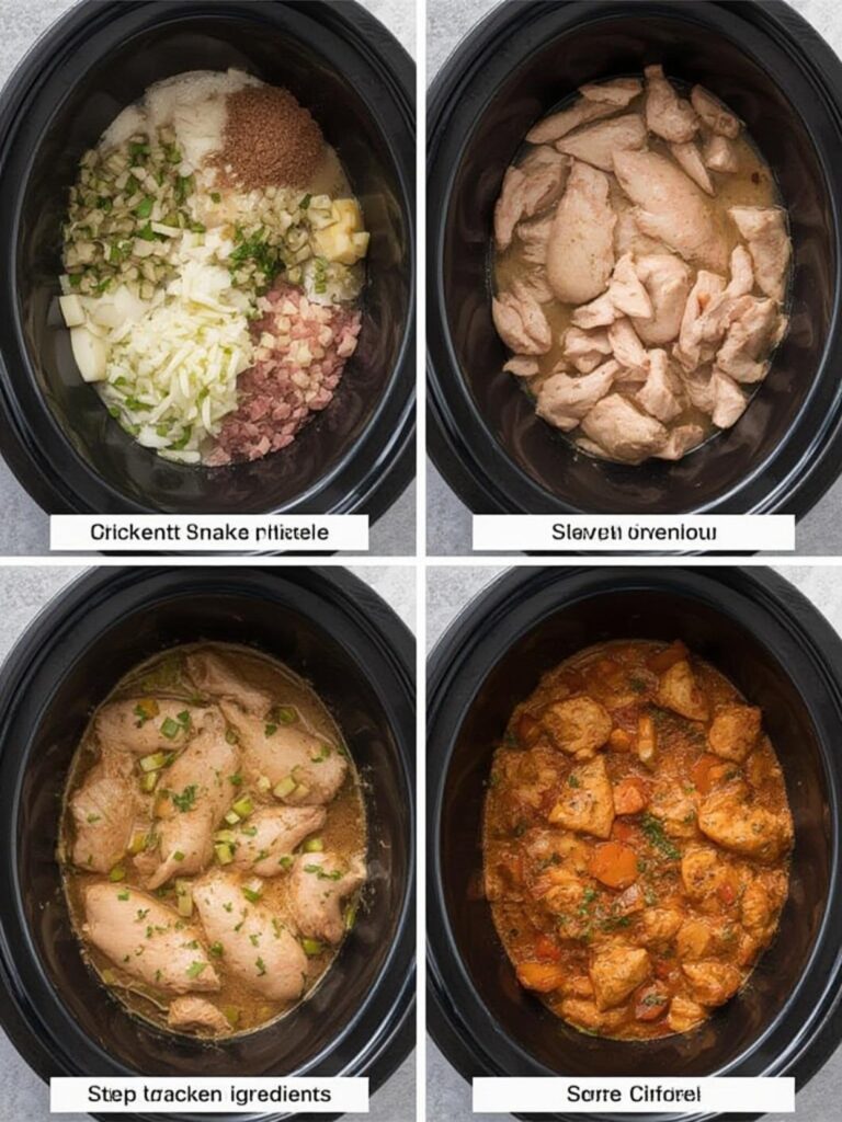 chicken crockpot recipes, slow cooker chicken dishes, Step