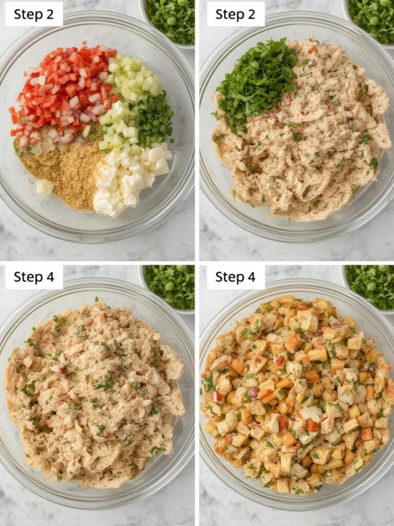 chicken salad recipe, healthy chicken salad recipes, Step