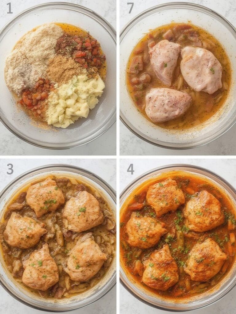 chicken thigh recipes, chicken drumstick recipes, Step