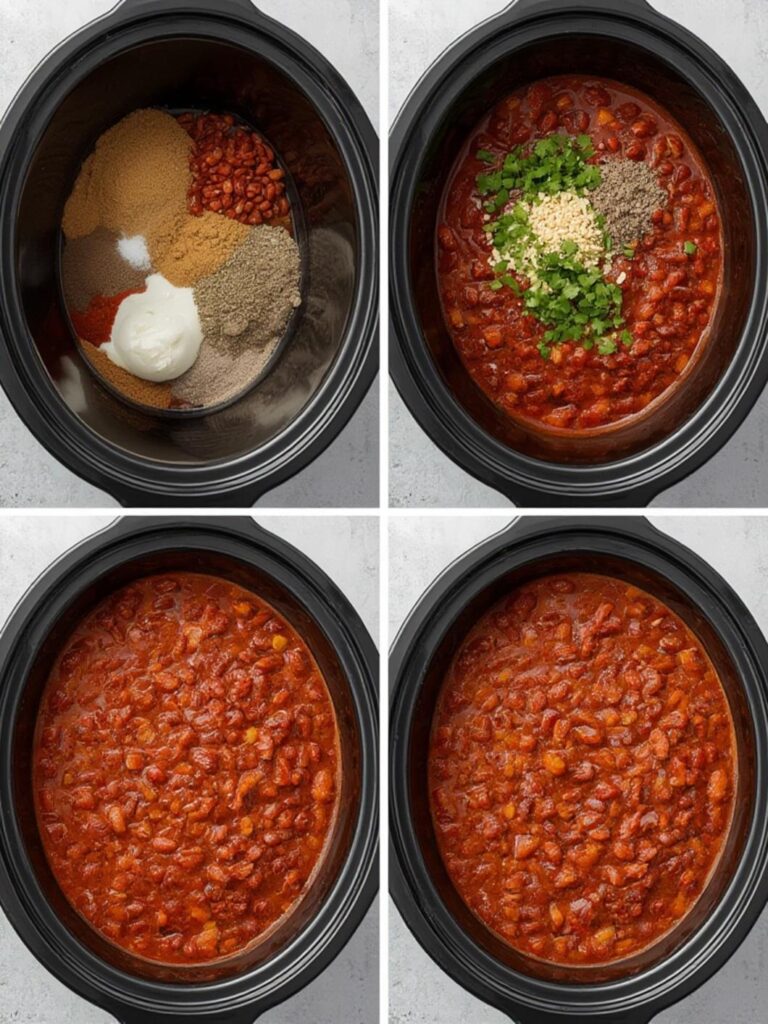 chili recipe crockpot, slow cooker chili recipes, Step