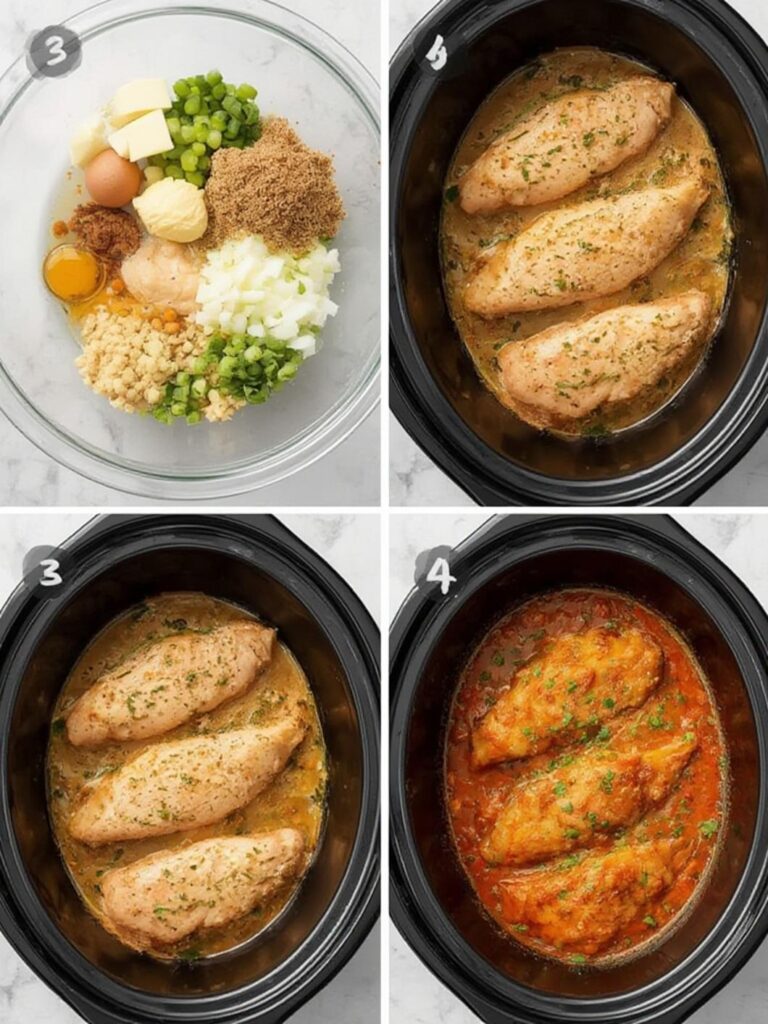 crockpot chicken breast recipes, slow cooker chicken recipes, Step