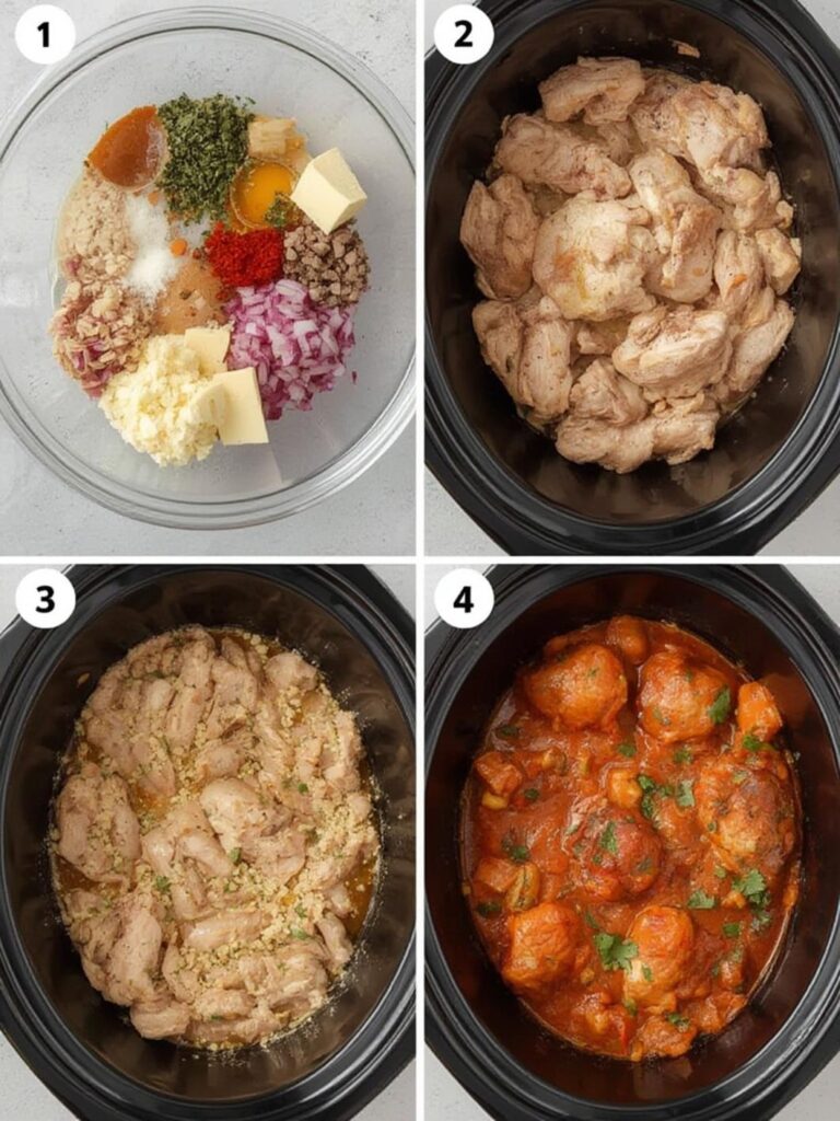 crockpot chicken recipes, slow cooker chicken meals, Step