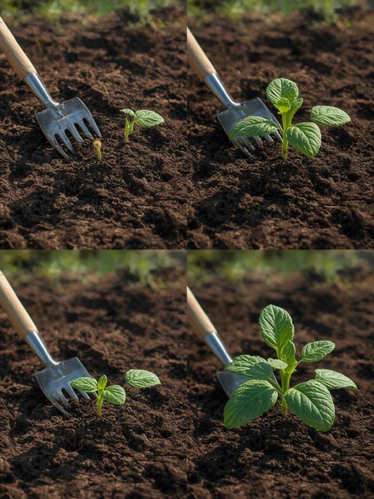 garden implements and tools Steps