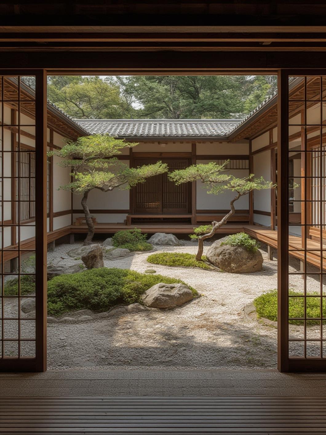 Japanese rock garden